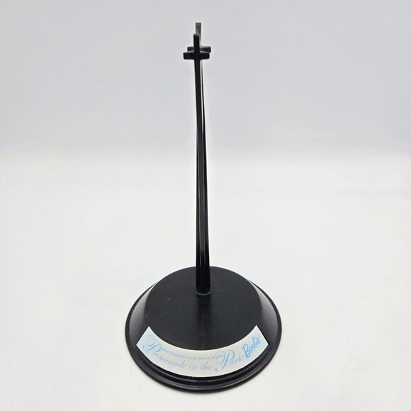 Promenade In The Park Barbie Stand Parasol Black Blue 1997 18630 Read - Picture 4 of 7